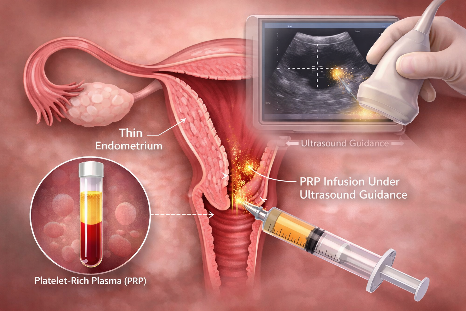 PRP Infusion Under Ultrasound Guidance