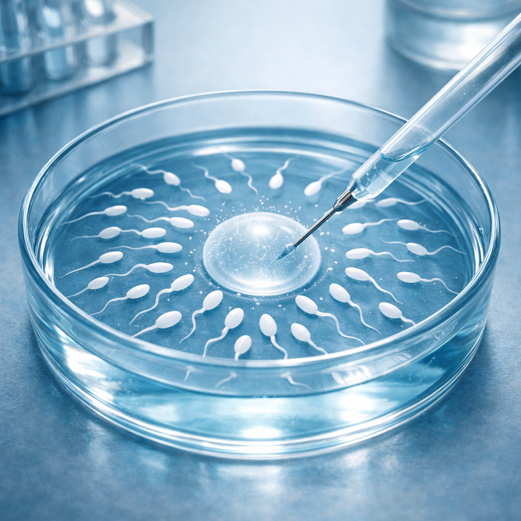 Bowl with Sperms - IVF related